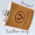 Team Groom Leather Wrapped Hip Flask Bachelor Party Must-Have